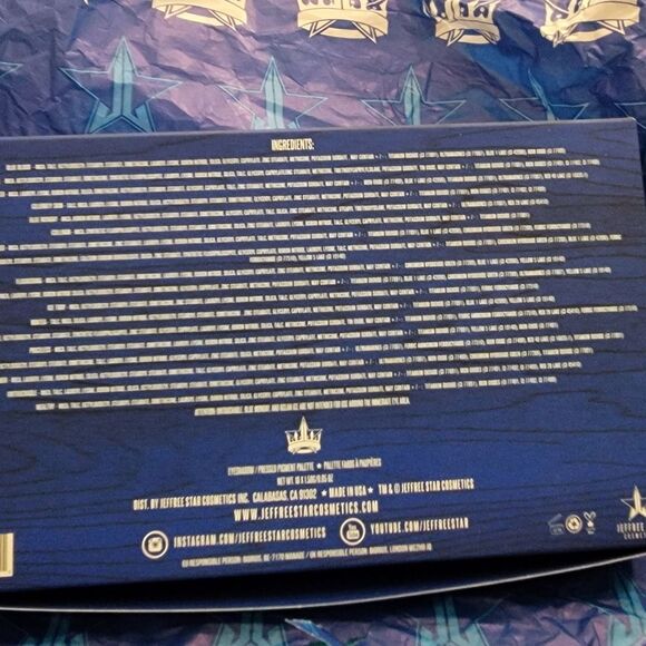 NEW NEVER OPENED JEFFREE STAR BLUE BLOOD ARTISTRY PALETTE - Picture 3 of 10